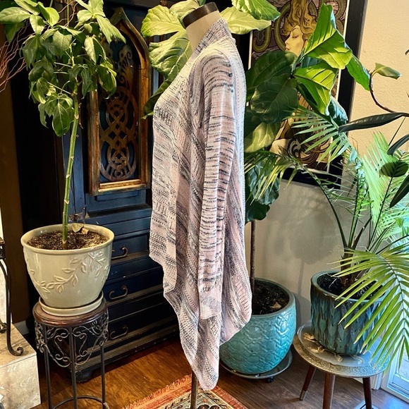 Knox Rose asymmetric waterfall open front cardigan - Picture 9 of 14